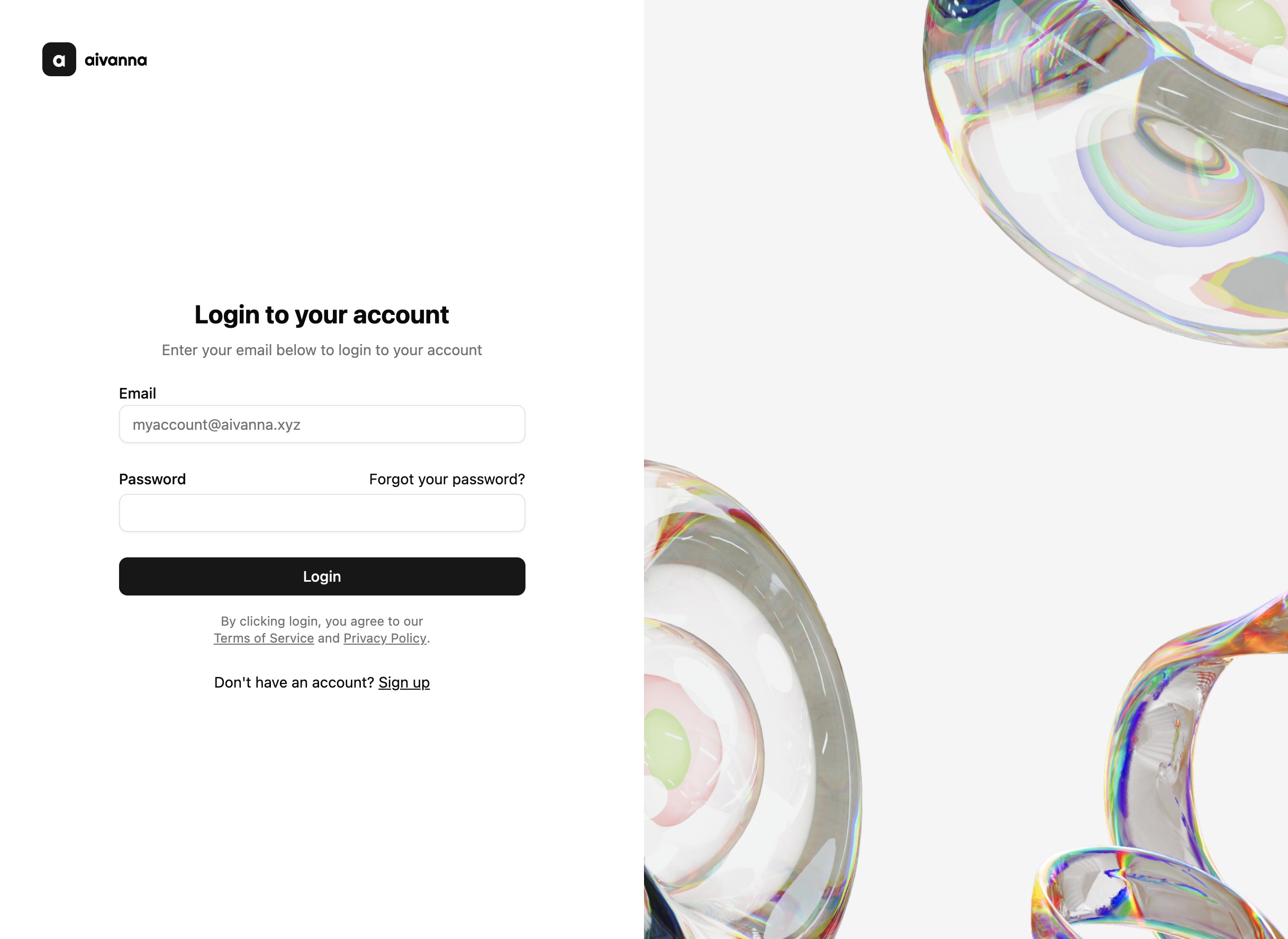Webapp mockup